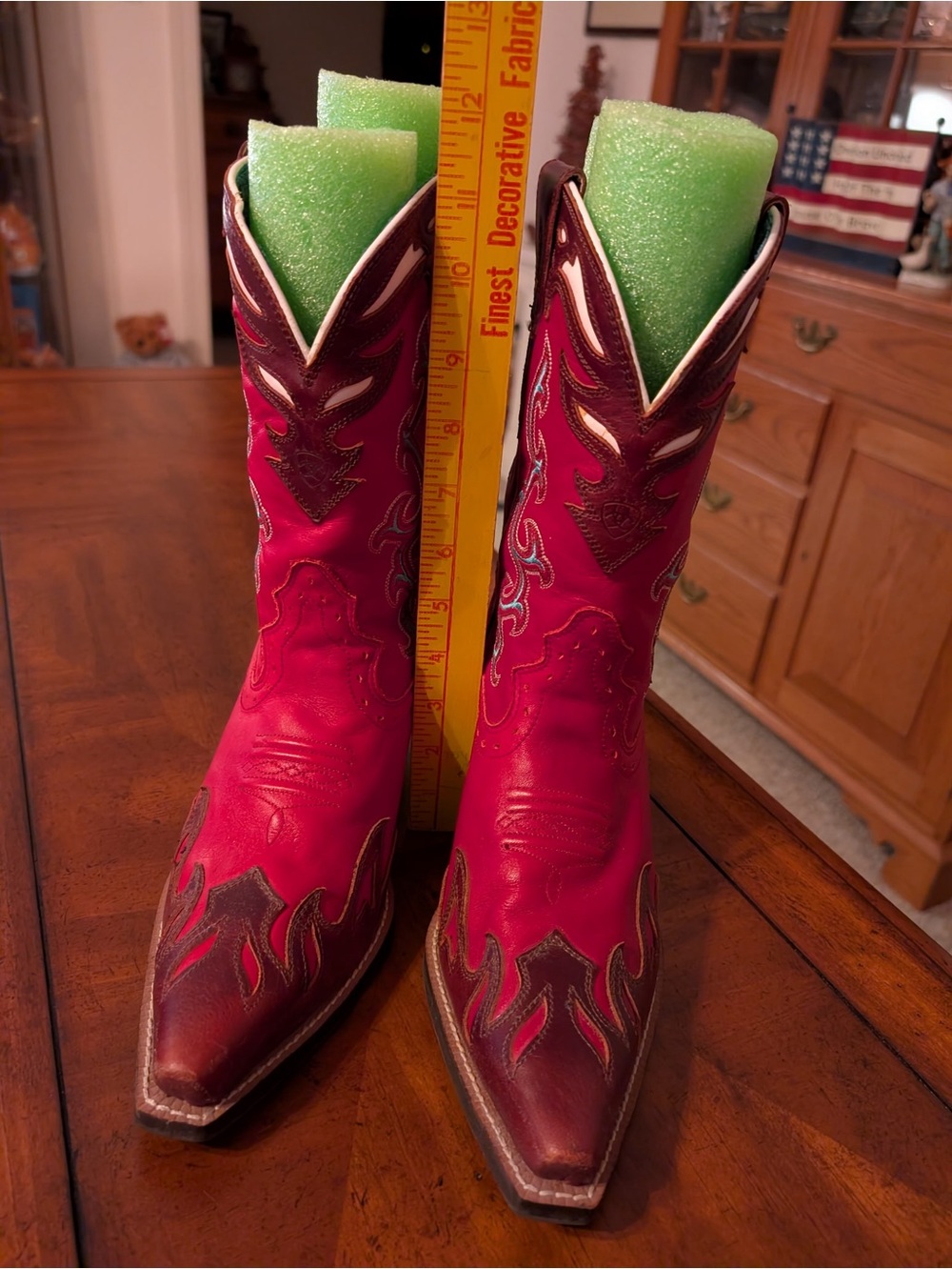 Ariat Women’s Red  Cowgirl Boots Size 8 1/2